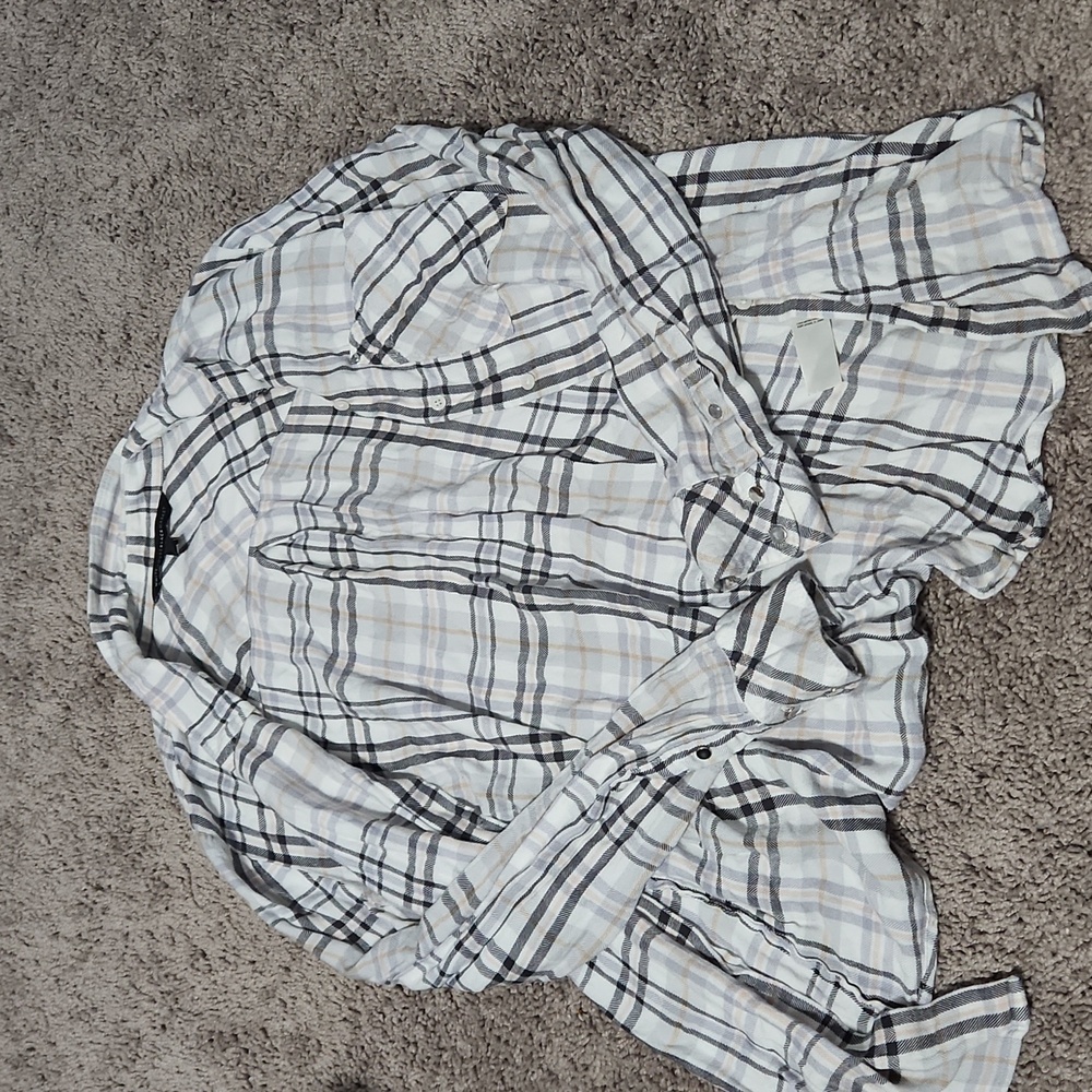 White house black market flannel